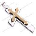 Stainless Steel Silver Pendant Cross, Vintage Gothic Cross Pendant (IO-st00F)